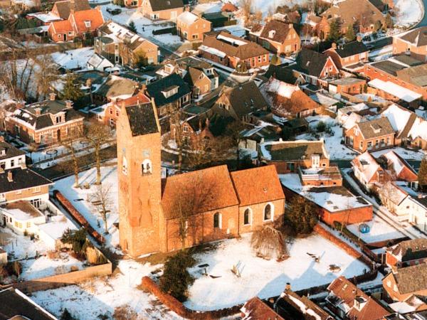 Tolbert luchtfoto sneeuw